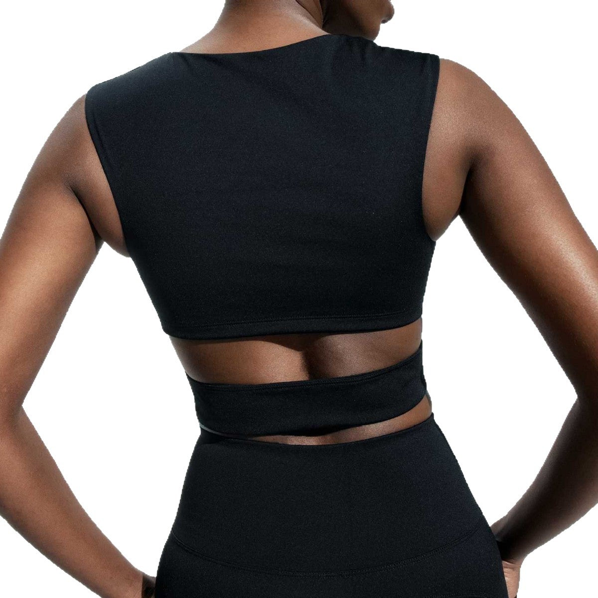 High-Impact Designer Cut-Out Sports Bra