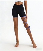 Asymmetrical Strappy Shorts