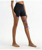 Asymmetrical Strappy Shorts